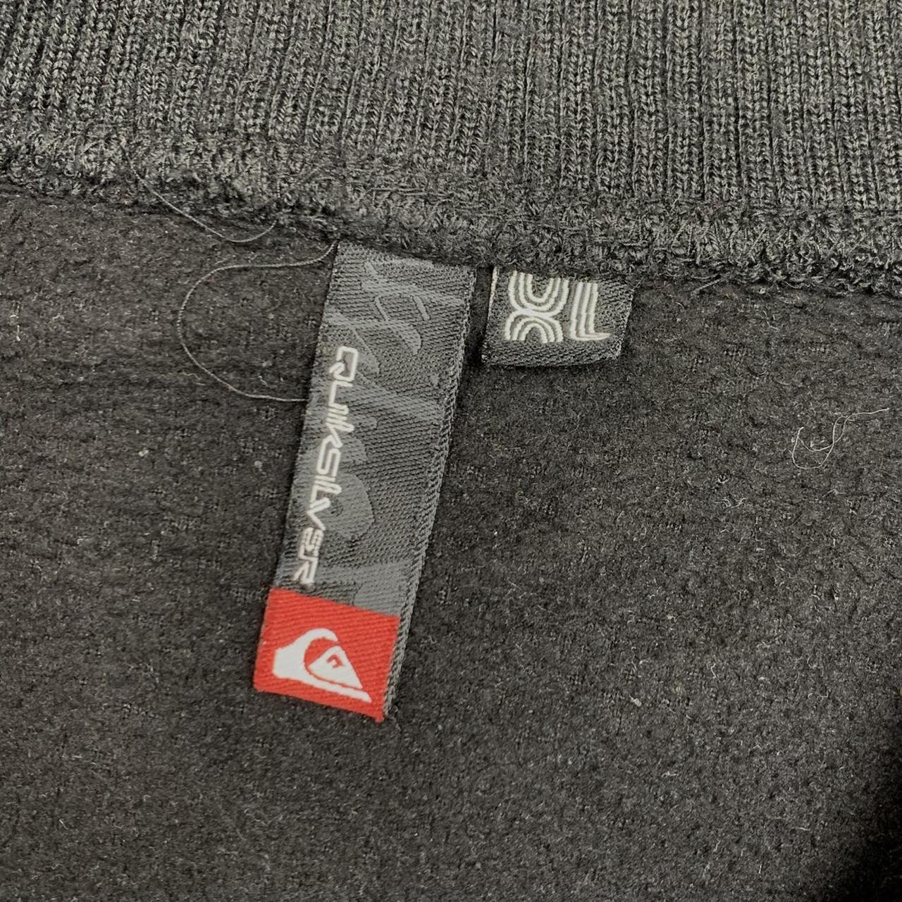 Quiksilver 00s black graphic zip fleece