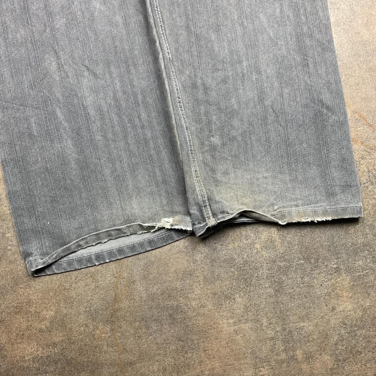 Red Ape 00s baggy graphic grey denim jeans