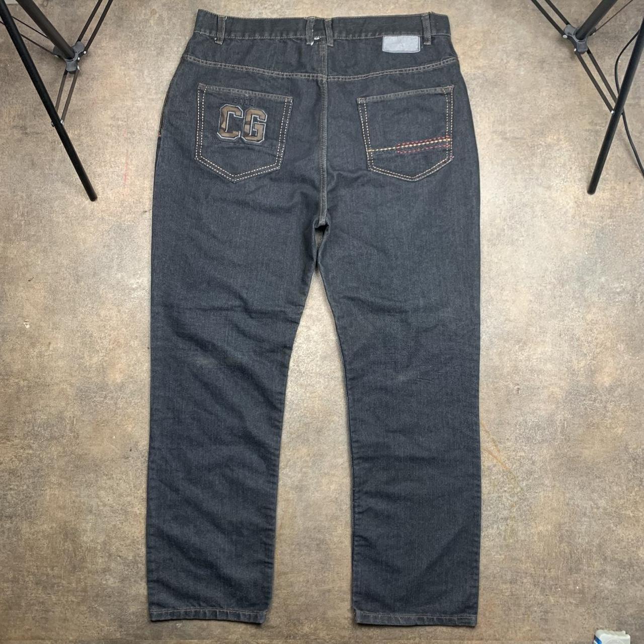 Coogi 00s graphic navy denim jeans
