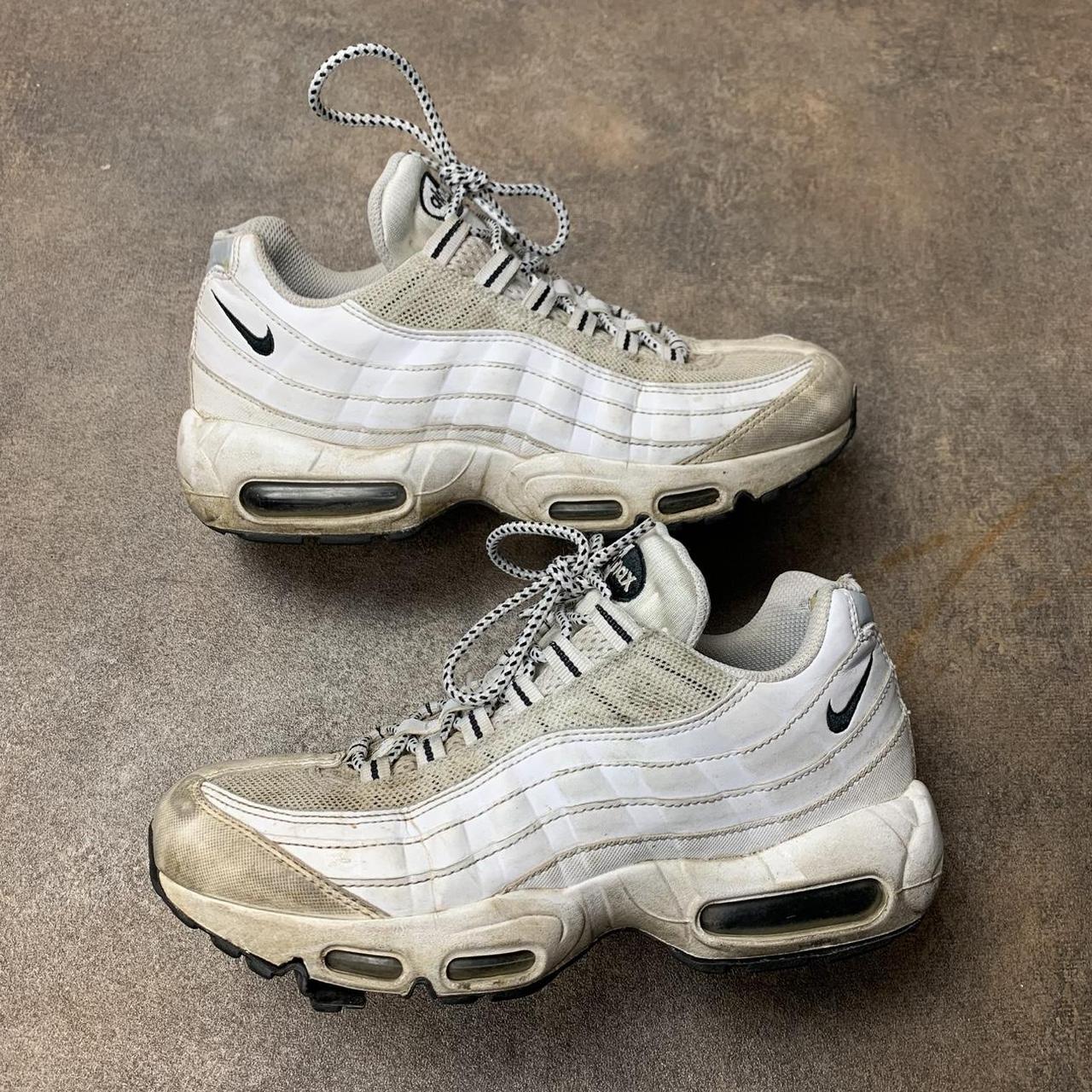 Nike Air Max 95 white black trainers