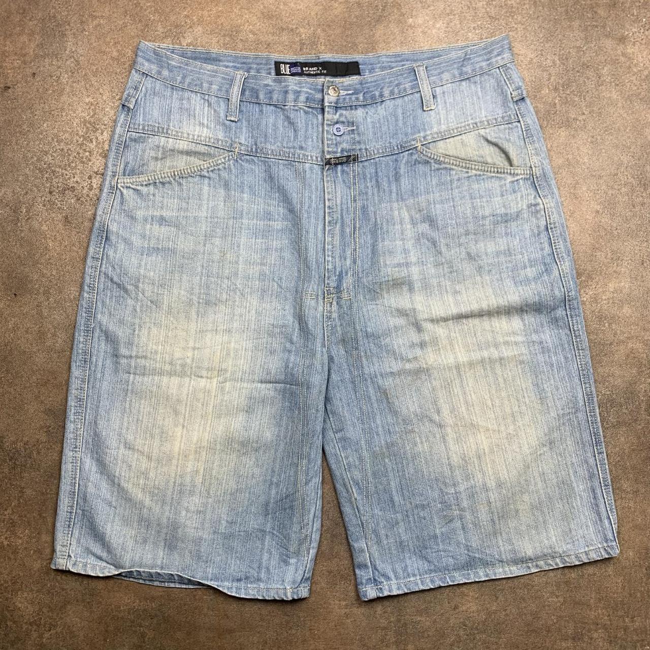 Marithé + François Girbaud 00s baggy pale blue jorts