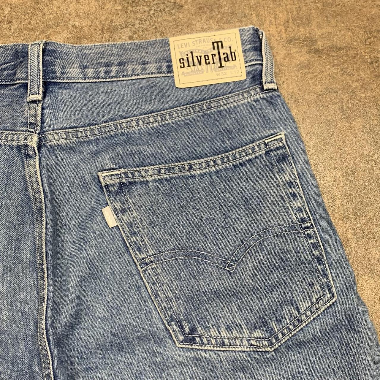 Levi's Silvertab 00s baggy blue denim jorts