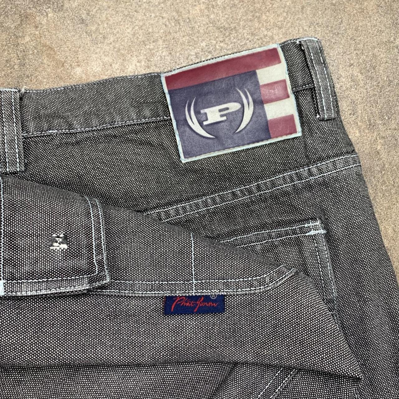 Phat Farm 00s baggy grey cargo denim jeans