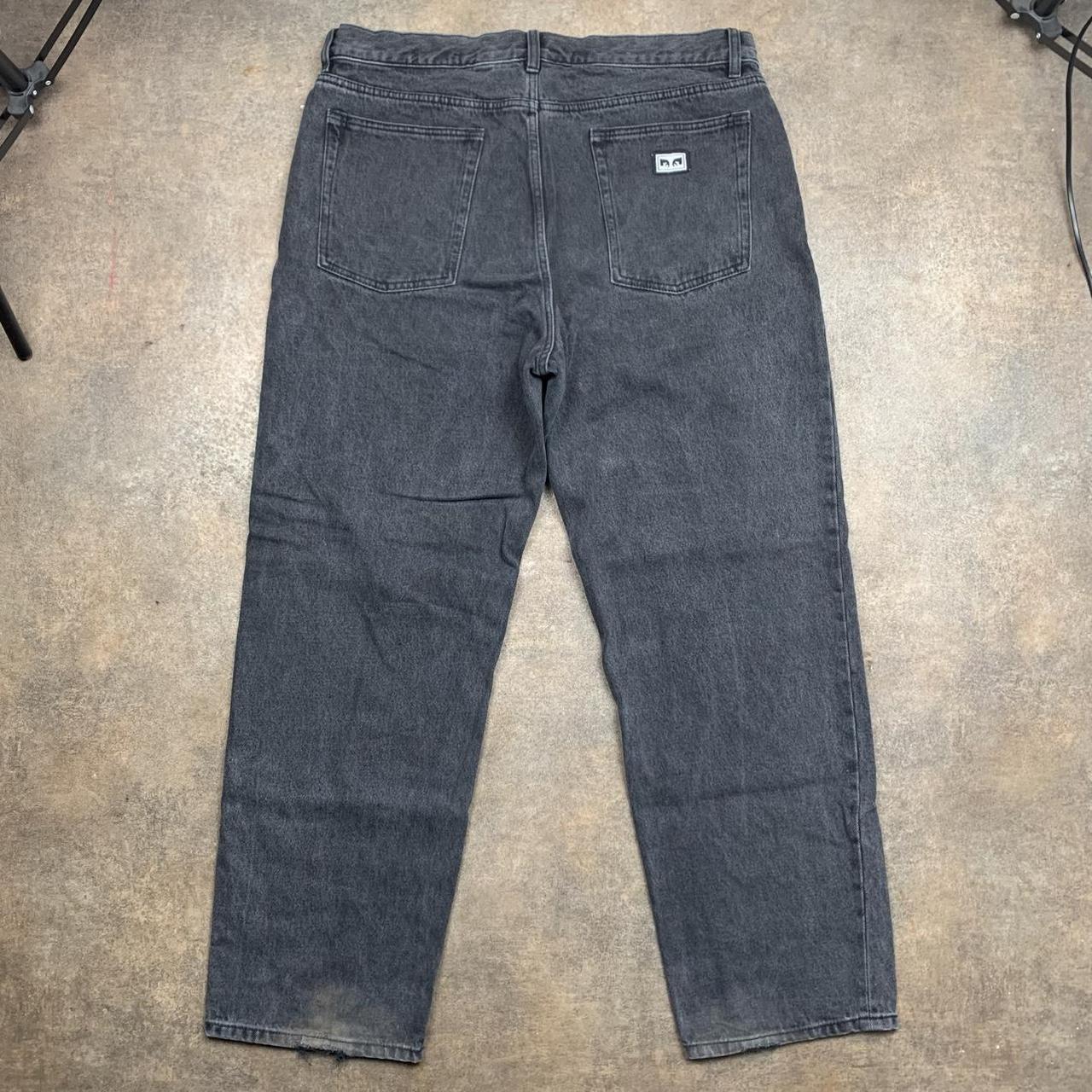 Obey baggy black denim jeans