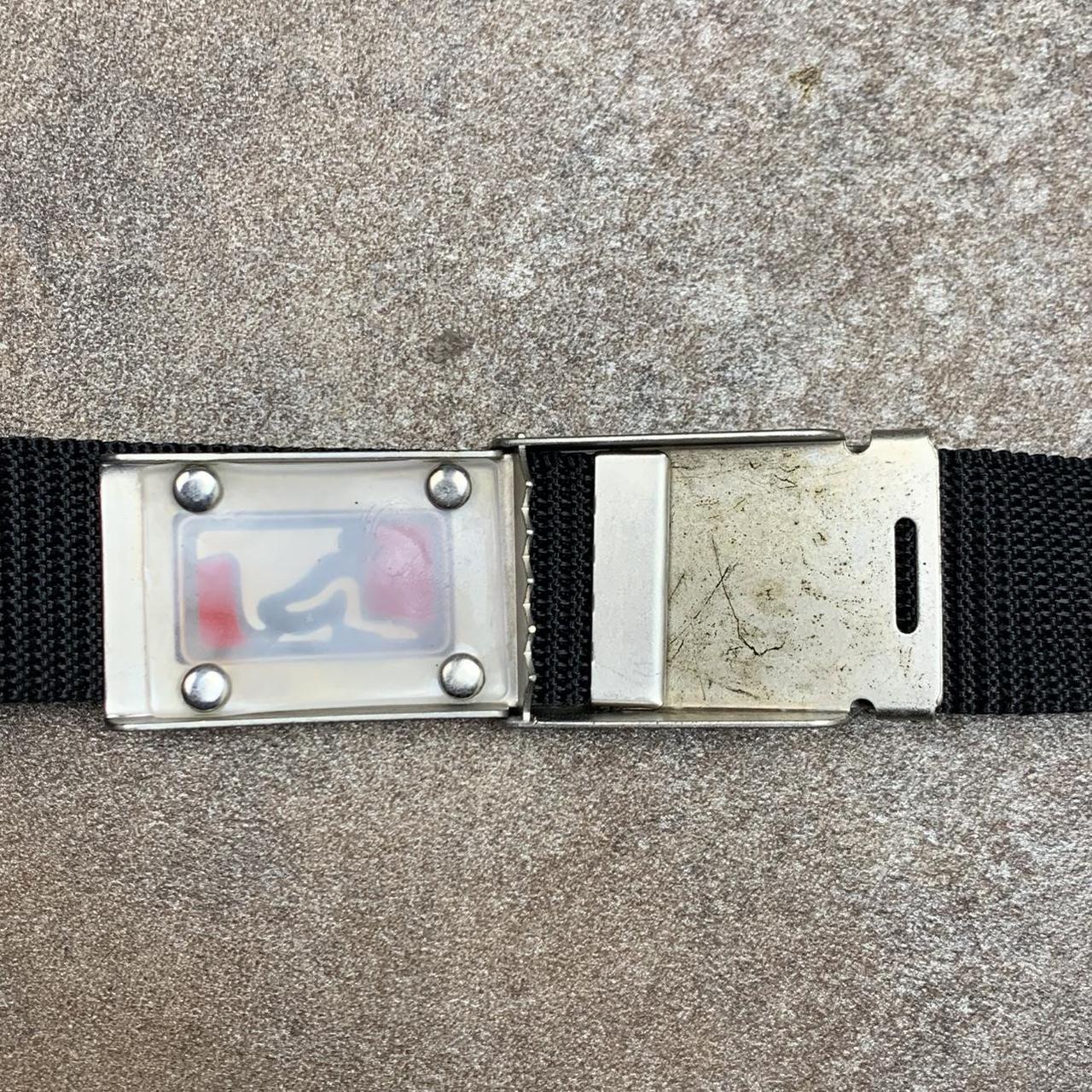 Drunknmunky 00s black webbed buckle belt