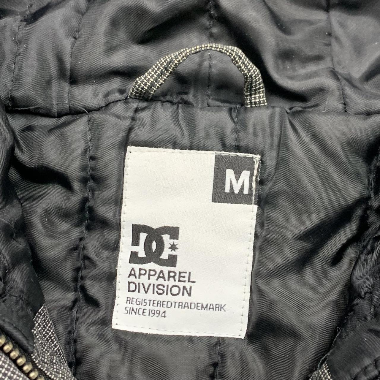 DC Shoes 00s grey black fur hood grunge jacket