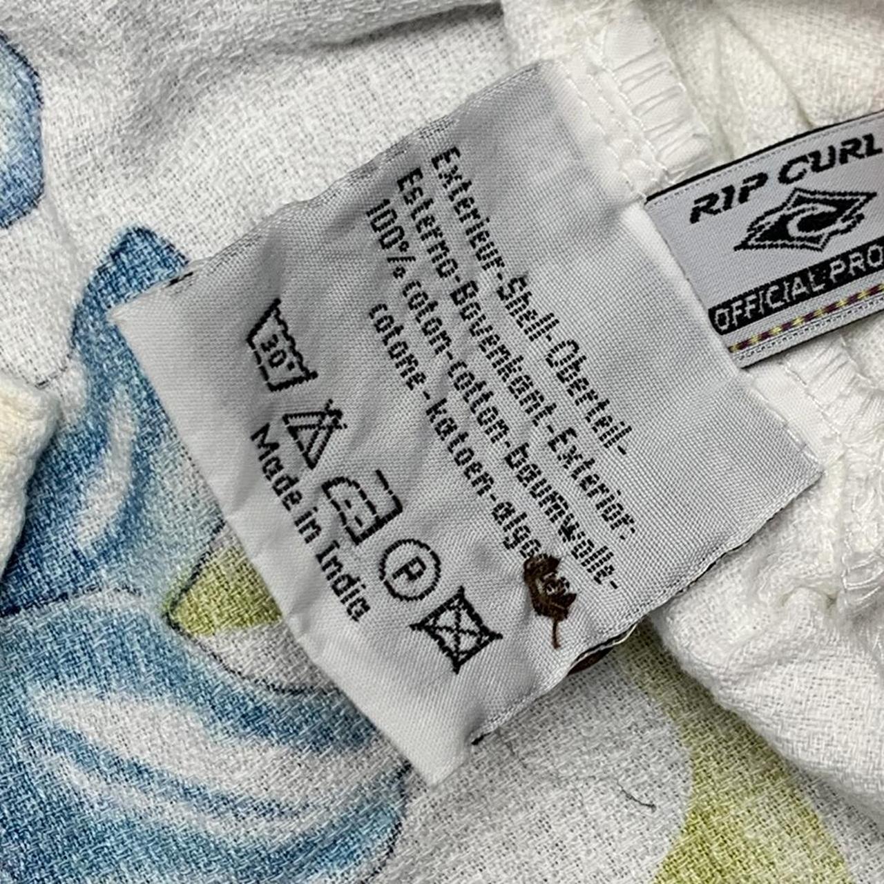 Rip Curl 00s white blue Hawaiian shirt