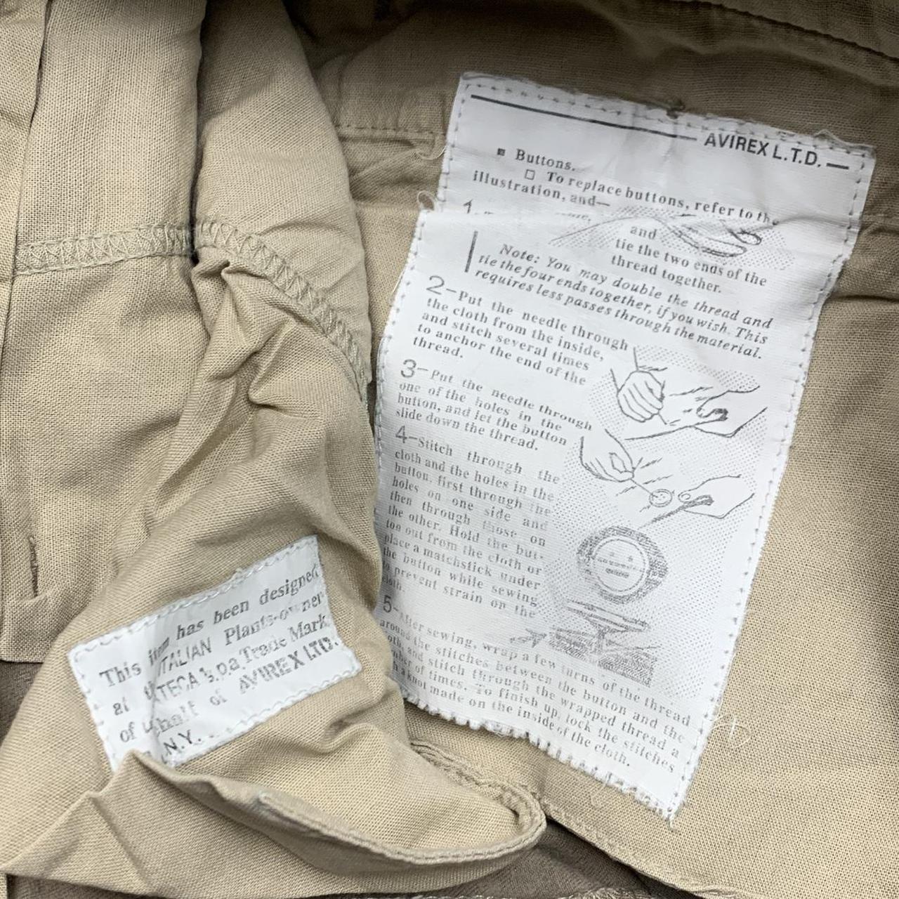 Avirex 00s beige baggy chino trousers