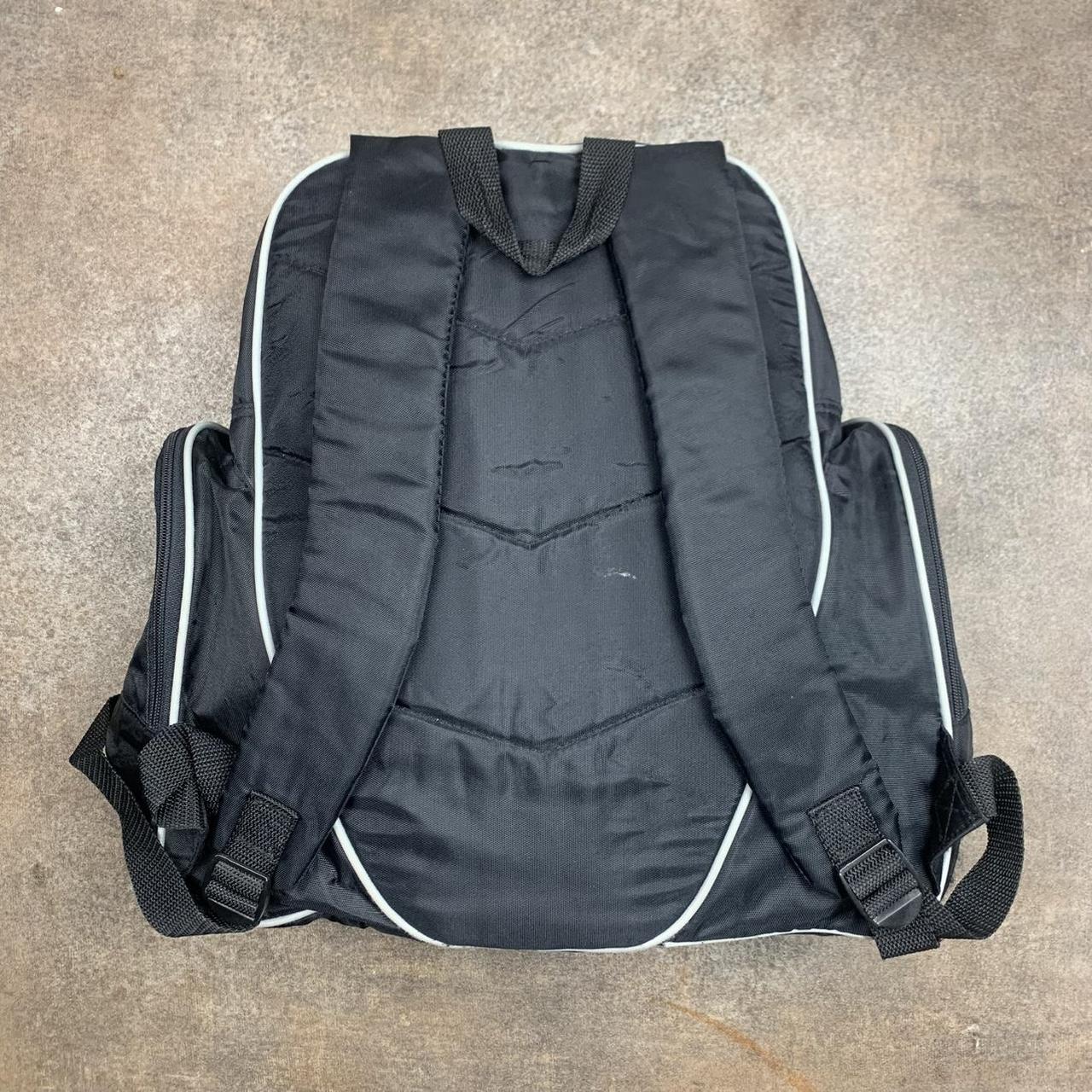 Le Coq Sportif 00s black graphic backpack