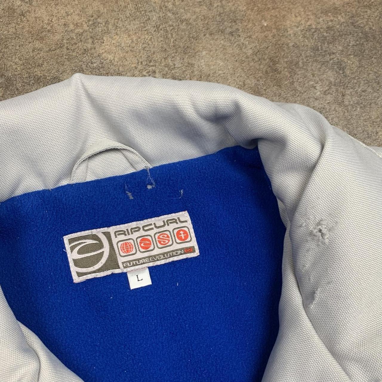 Rip Curl 00s white graphic utilised jacket