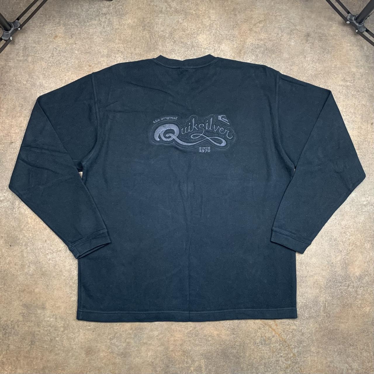 Quiksilver 90s black graphic knit jumper