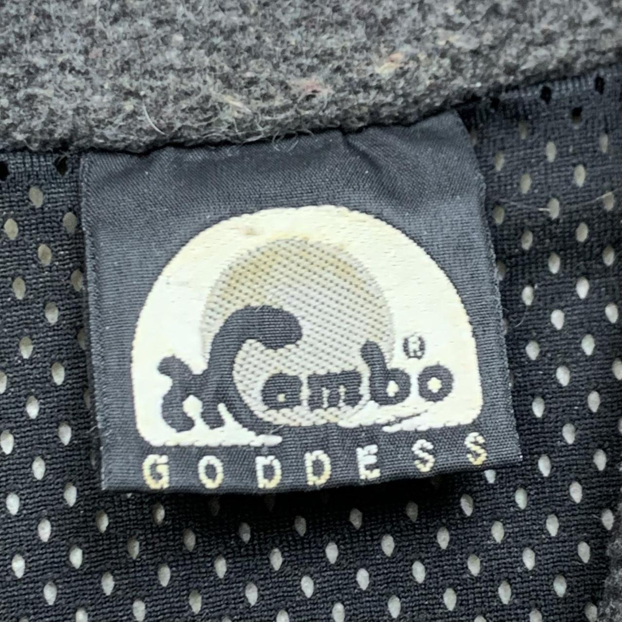 Mambo Goddess 00s white black fleece gilet vest