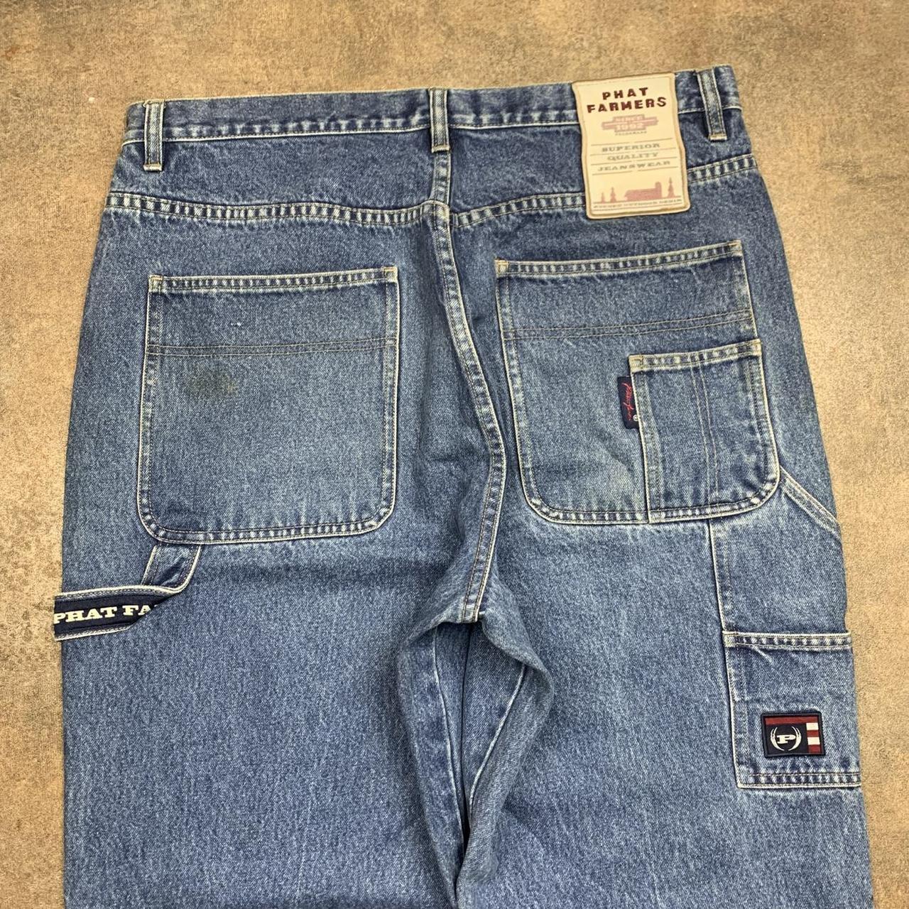 Phat Farm 90s blue baggy carpenter denim jeans