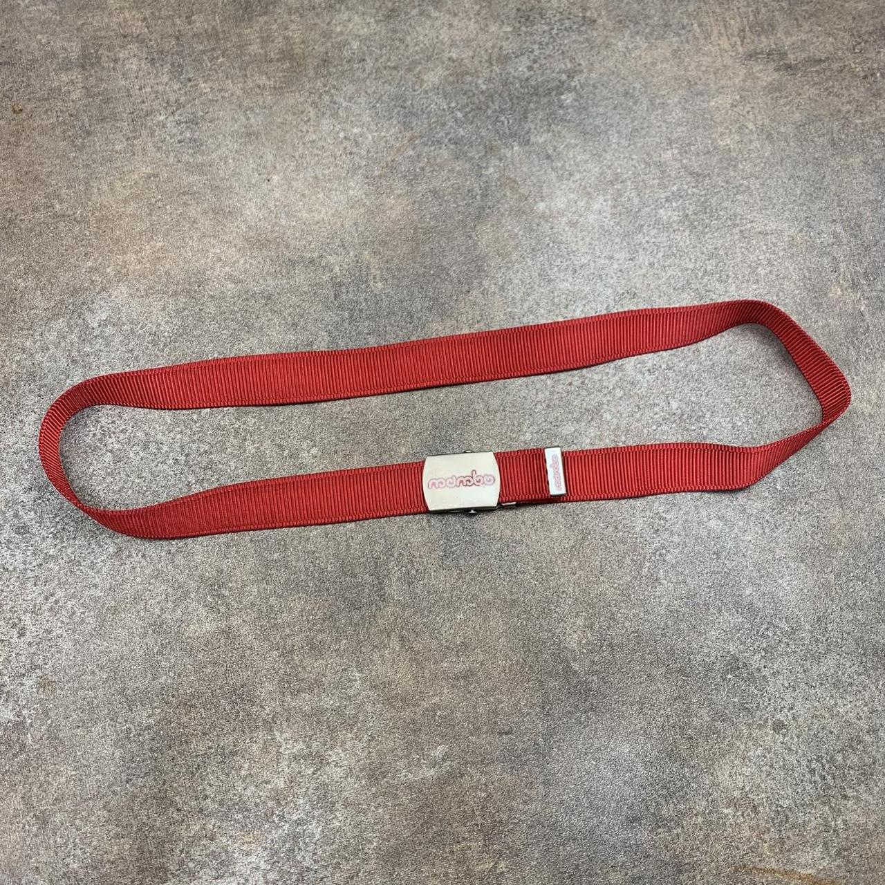Mambo 00s red webbed belt