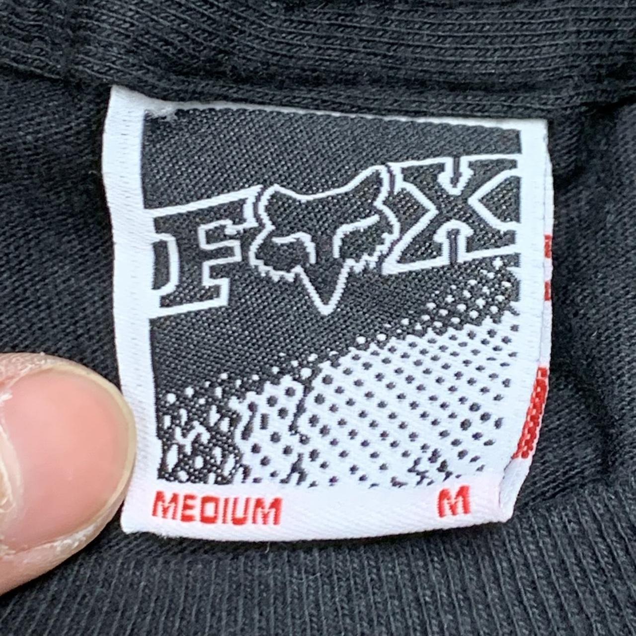Fox Racing 00s black grunge graphic tee