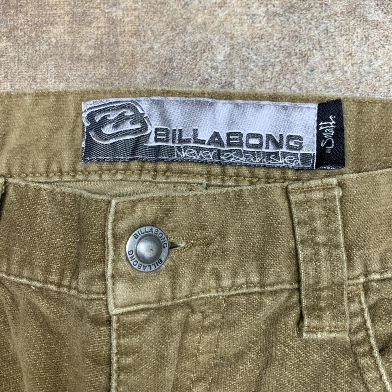 Billabong 00s baggy brown beige brushed jeans