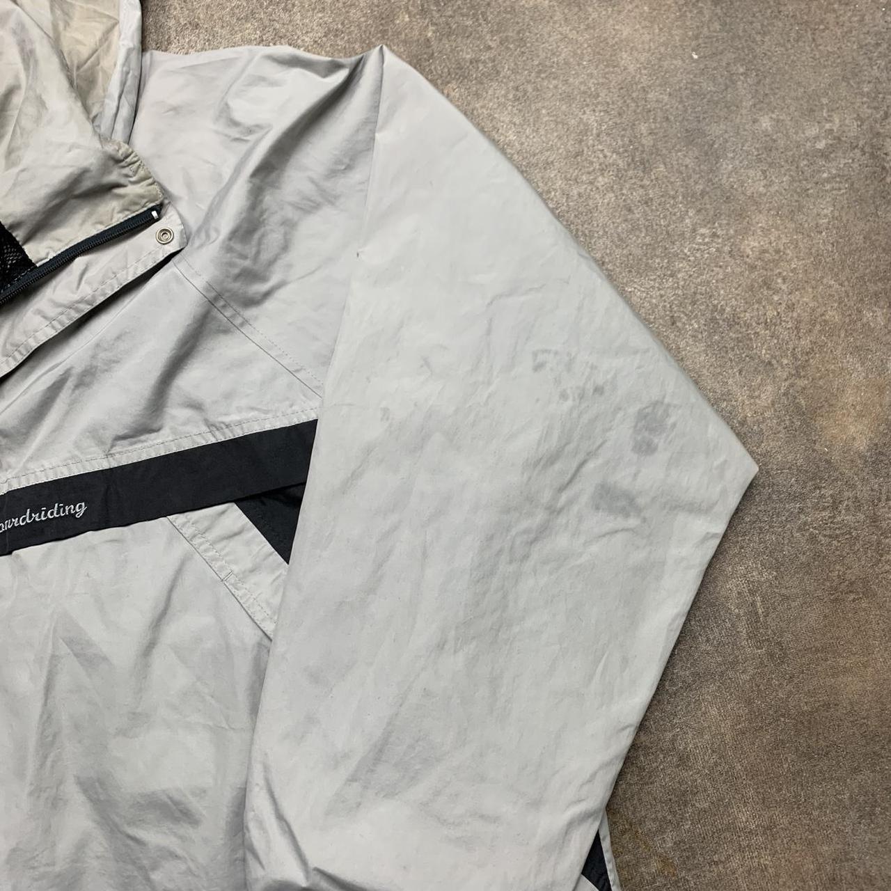 Quiksilver Silver Edition 90s utilised graphic white jacket