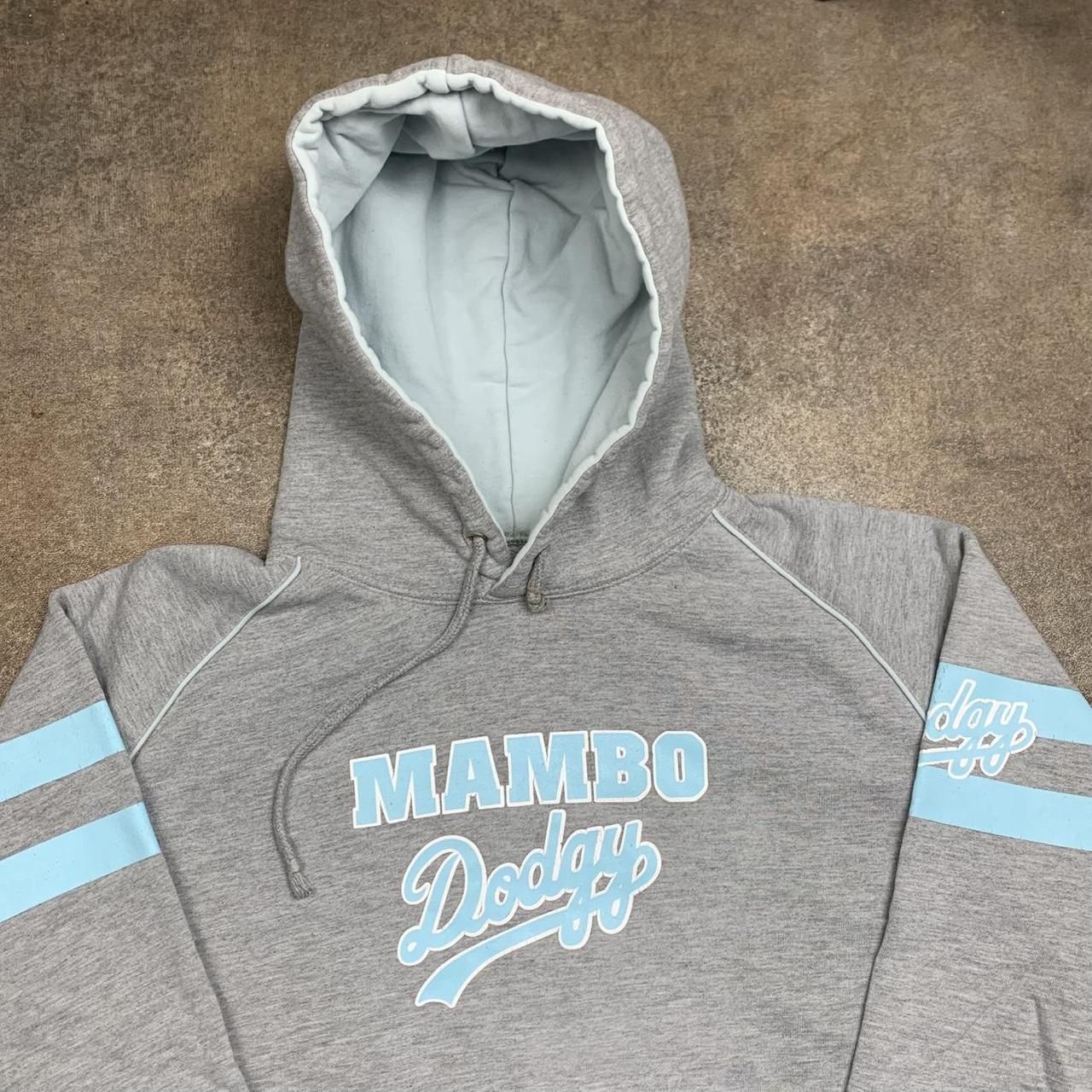 Mambo 00s grey blue baggy hoodie