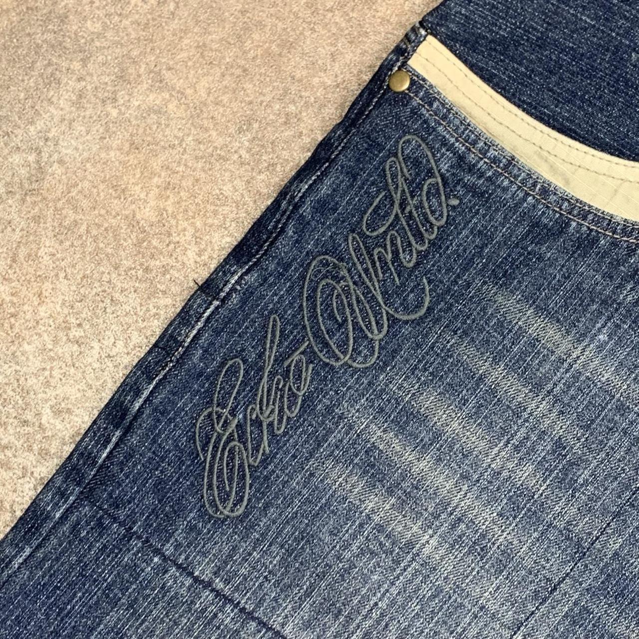 Ecko Unltd. 00s baggy faded navy blue denim jeans