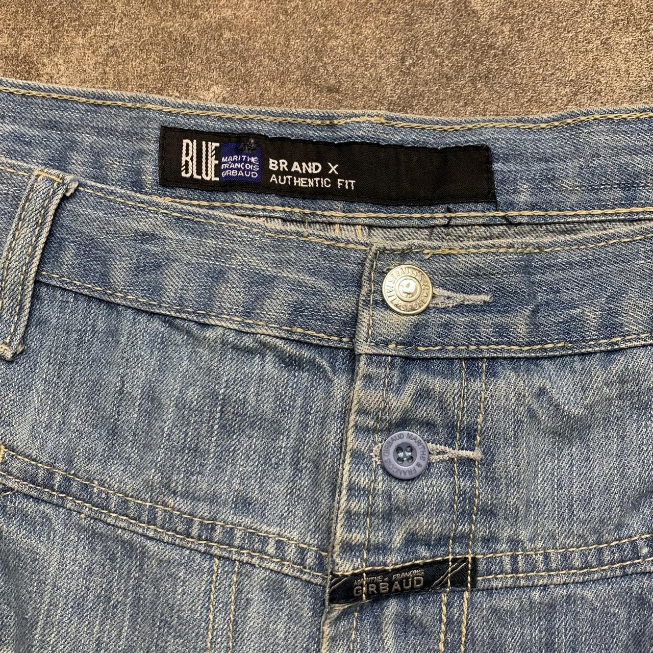 Marithé + François Girbaud 00s baggy pale blue jorts