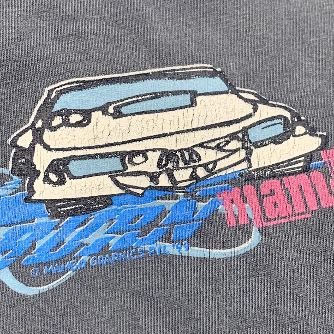 Mambo 90s graphic navy blue long sleeve tee