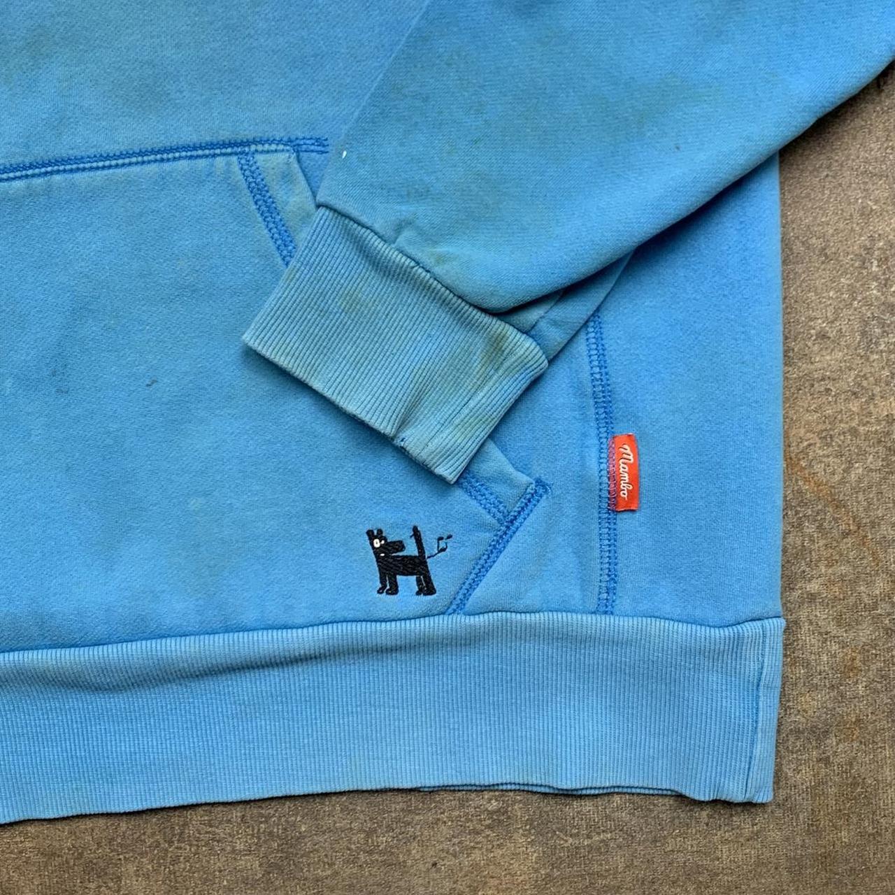 Mambo 00s graphic blue baggy hoodie