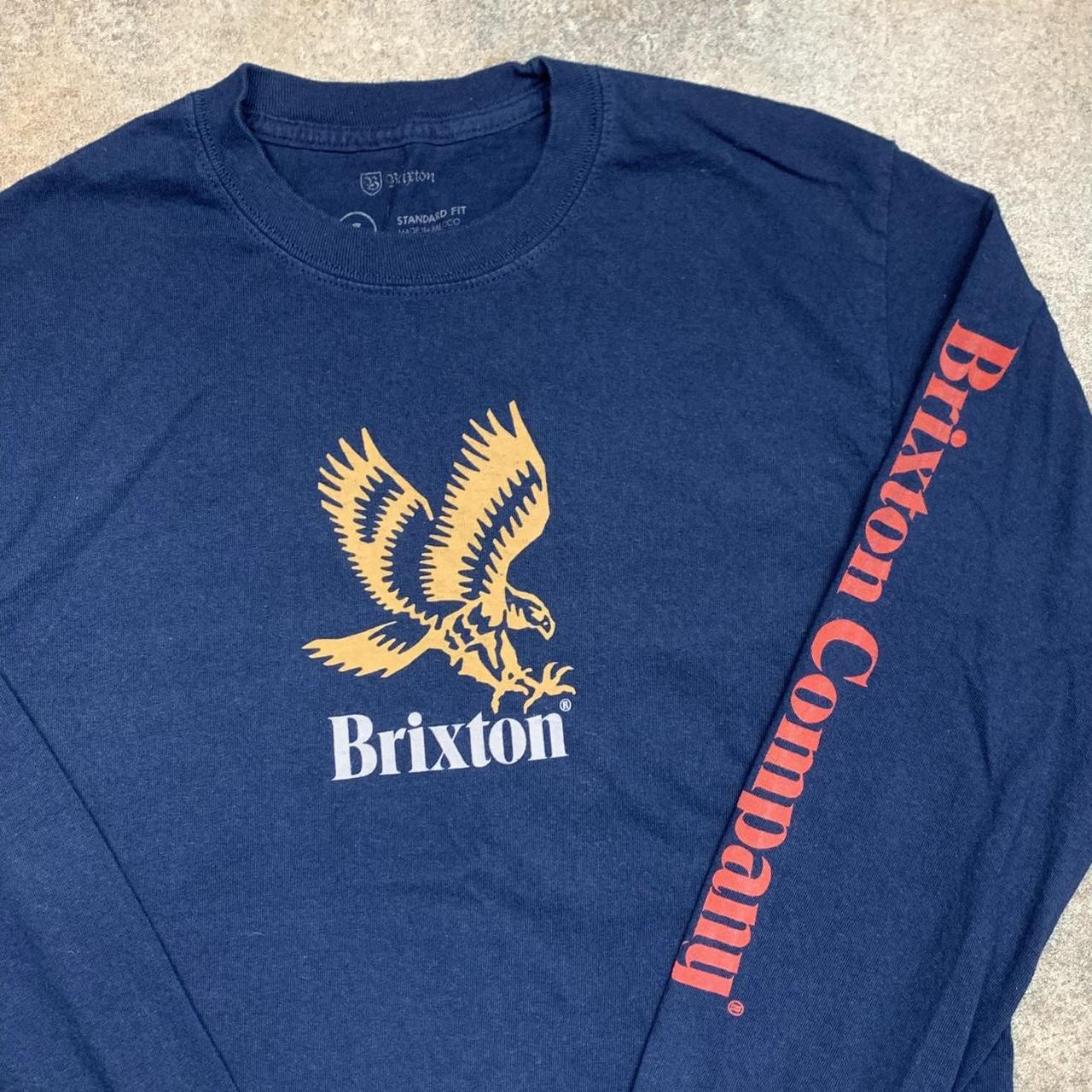 Brixton graphic navy long sleeve tee