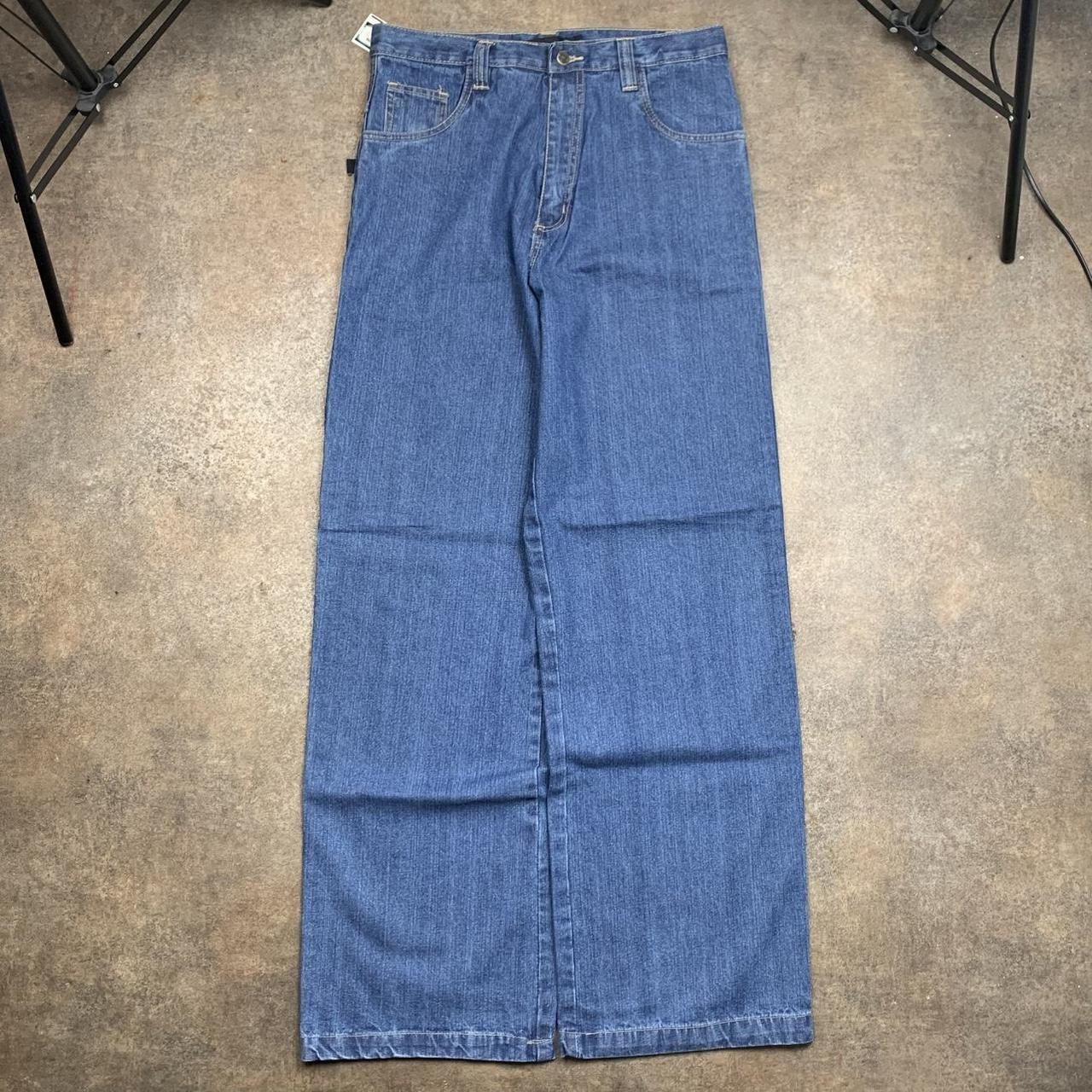 Criminal Damage 90s navy blue baggy carpenter jeans