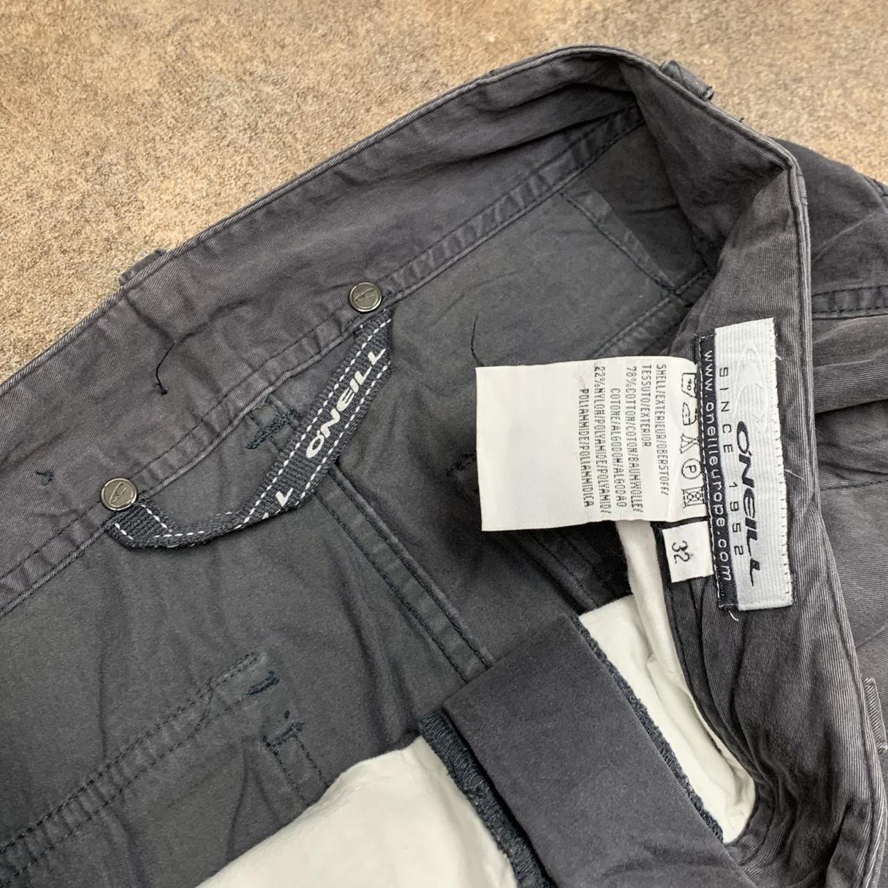 O'Neill 00s grey baggy graphic cargo trousers