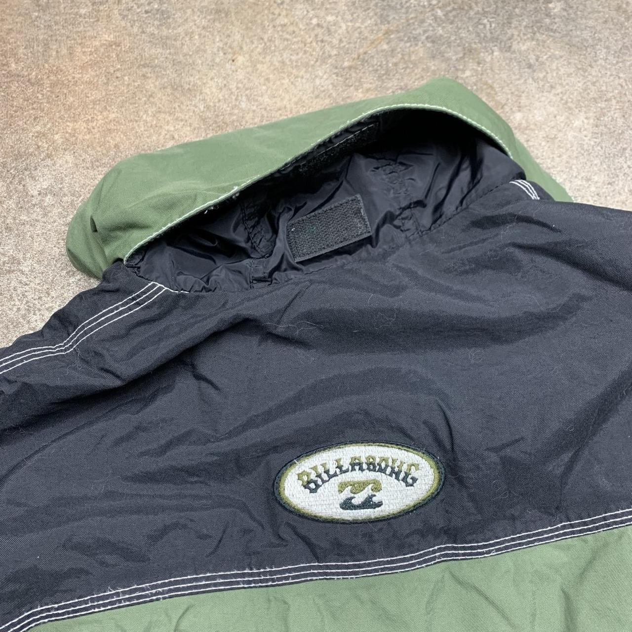 Billabong heavy weather 90s black green jacket