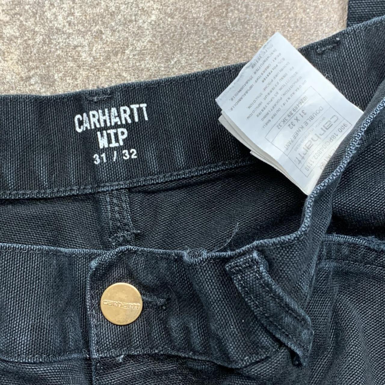 Carhartt WIP carpenter double knee black jeans