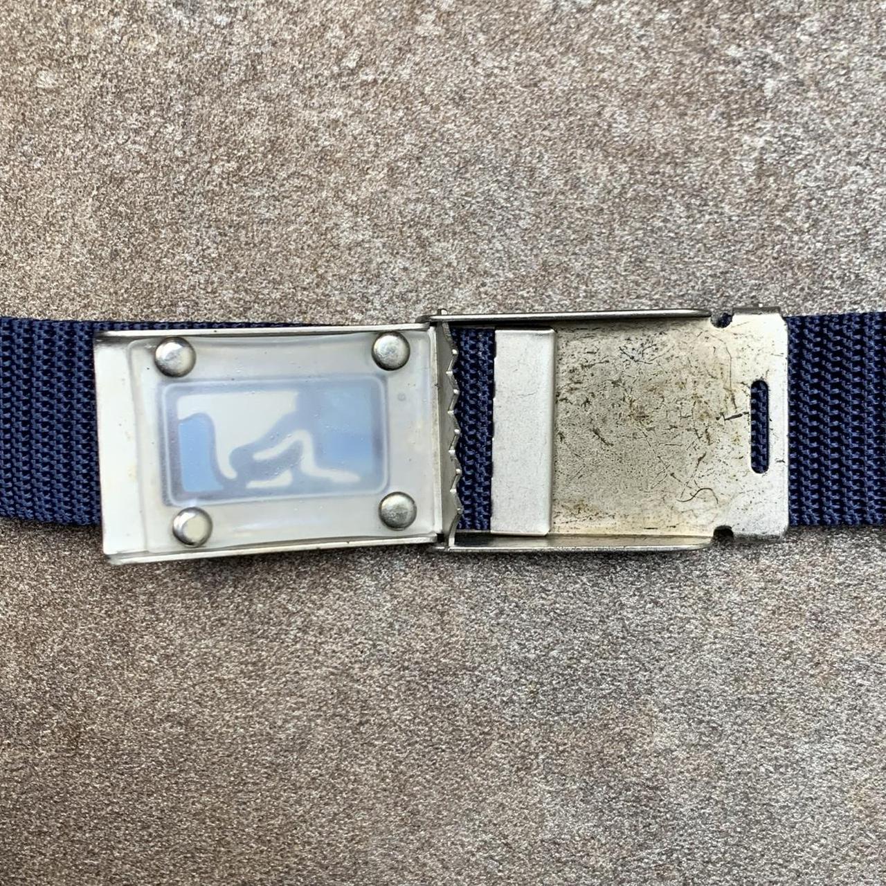 Drunknmunky 00s navy webbed buckle belt