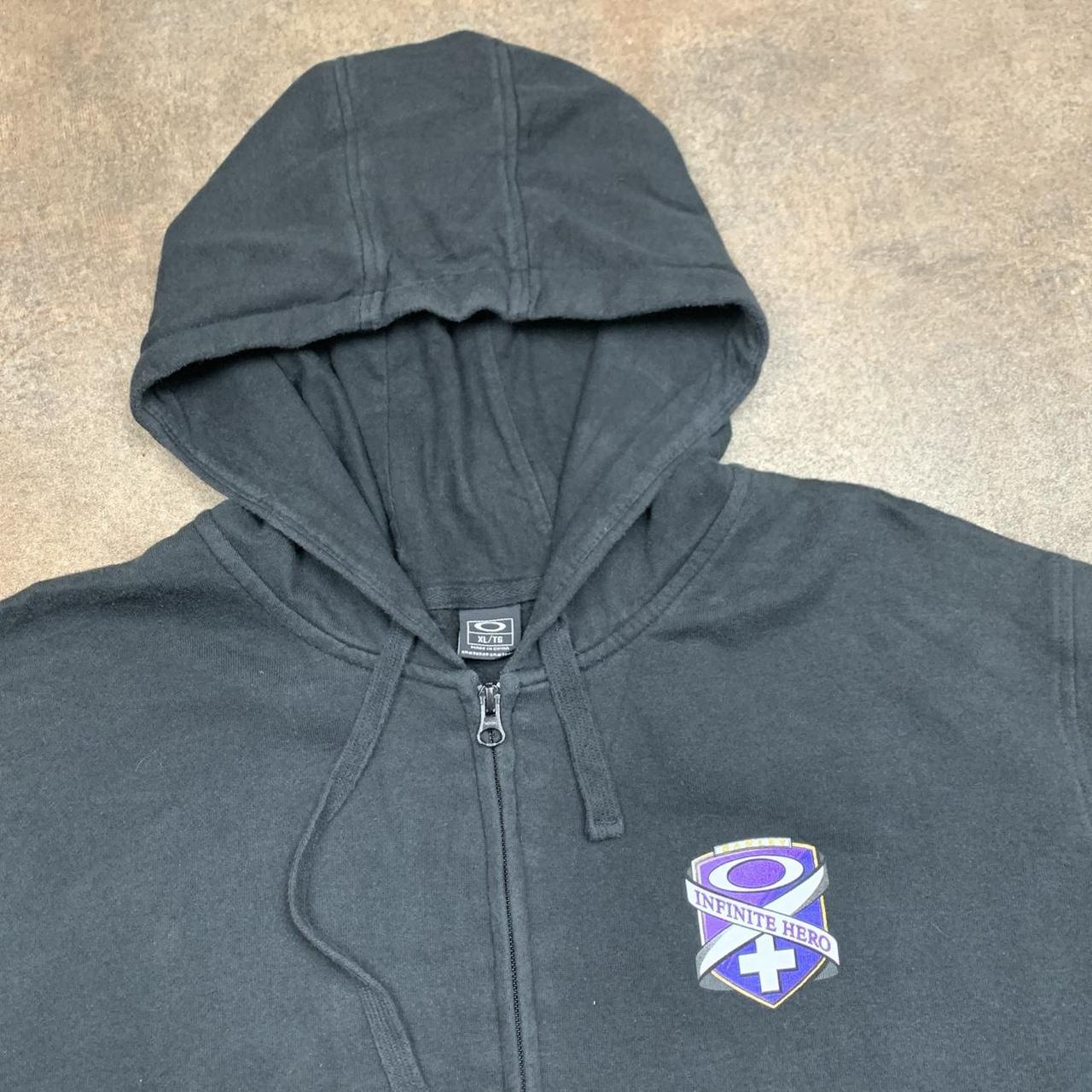 Oakley x Infinite Hero 00s black baggy zip hoodie