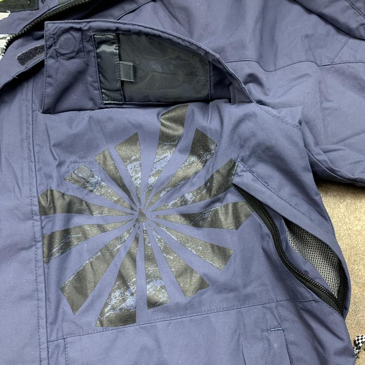 Mambo 90s navy graphic utilised ski jacket
