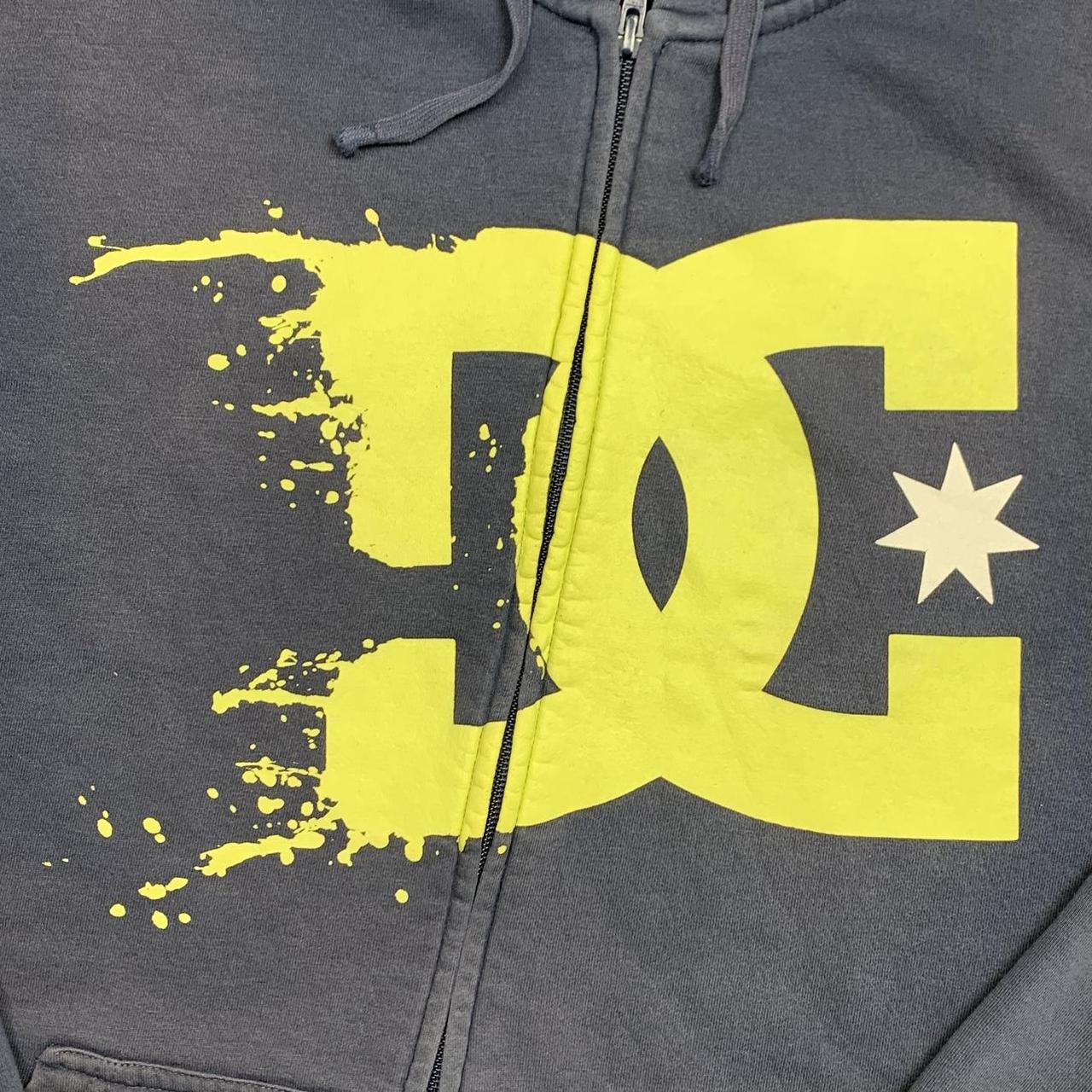 DC Shoes 00s navy faded graphic zip hoodie