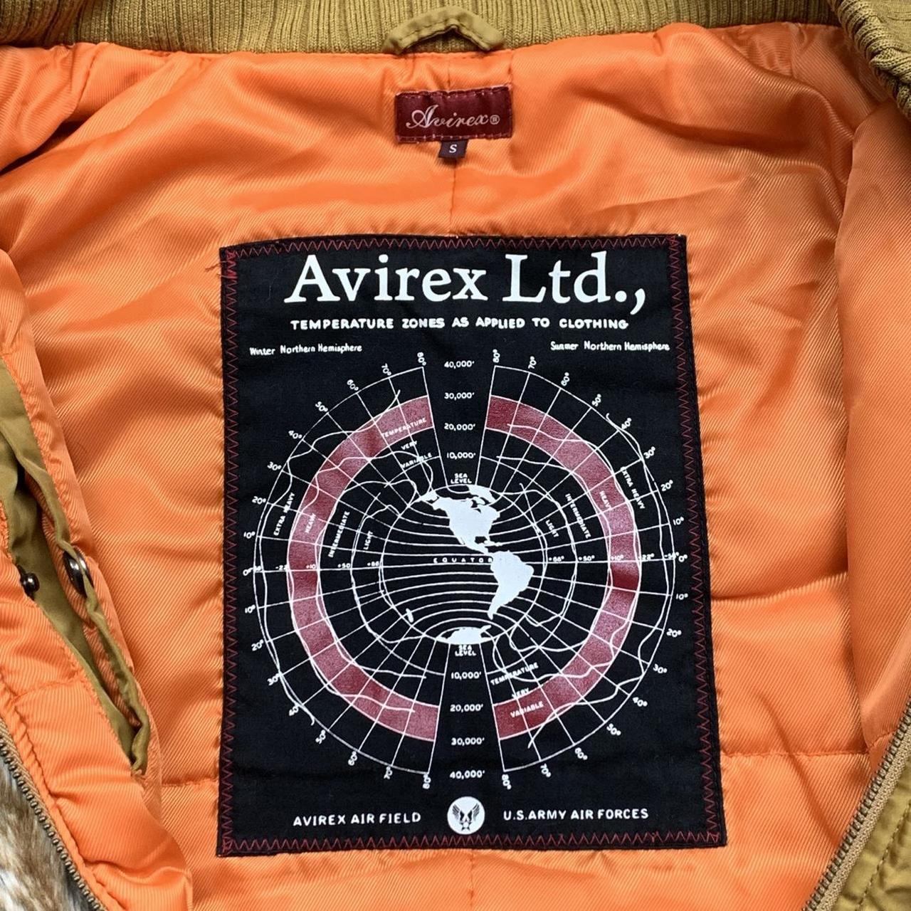 Avirex 00s utilised split hood mustard zip long coat