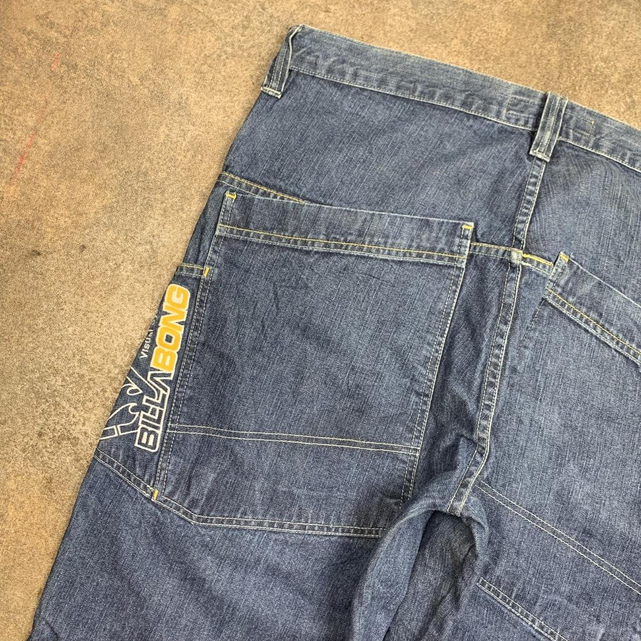 Billabong 00s baggy graphic navy jeans