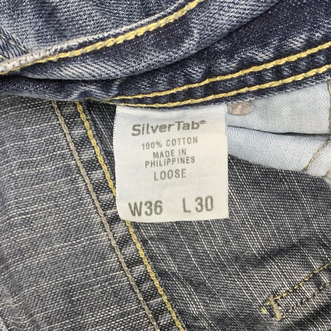 Levi's Silvertab 00s baggy navy blue denim jeans