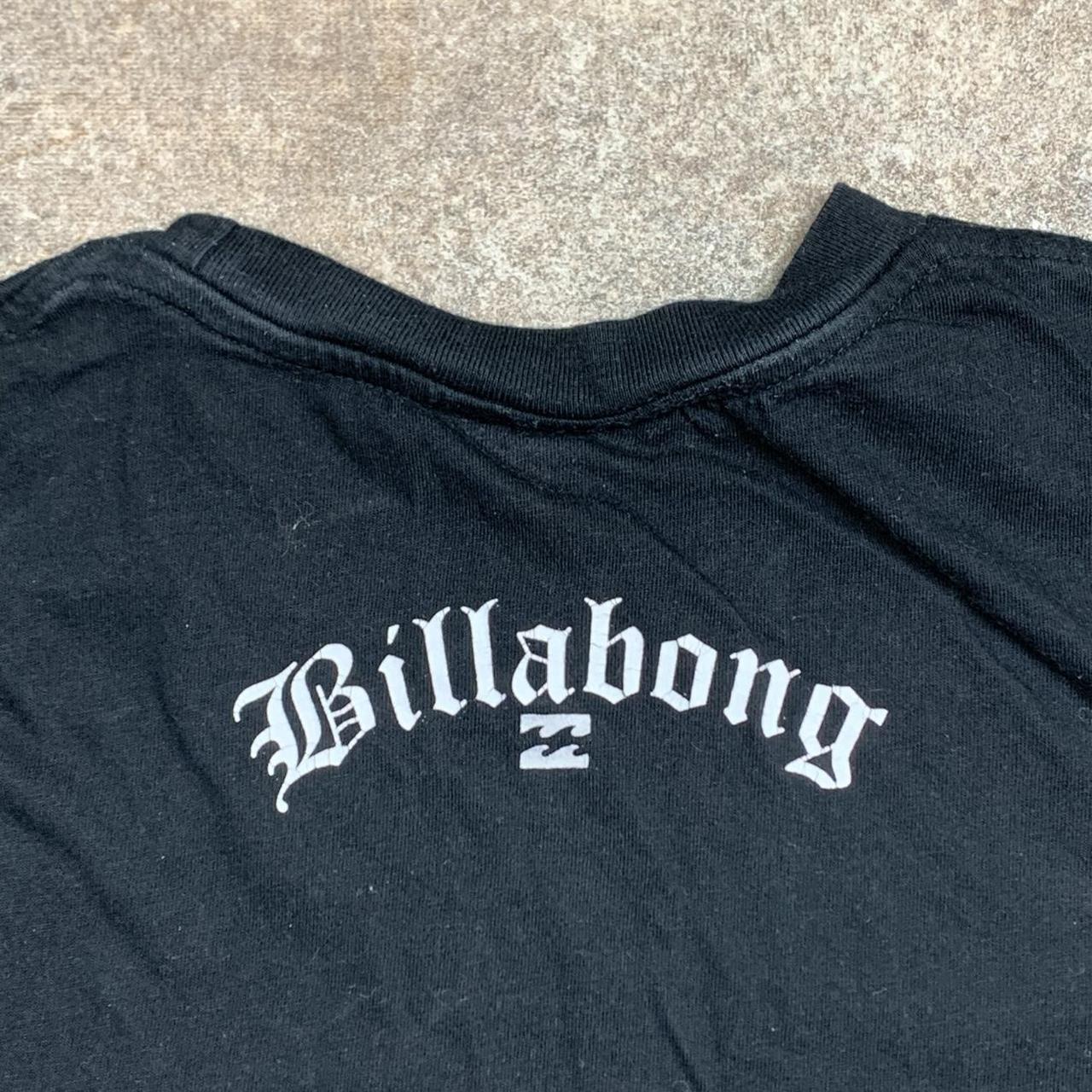 Billabong 00s graphic black grunge tee