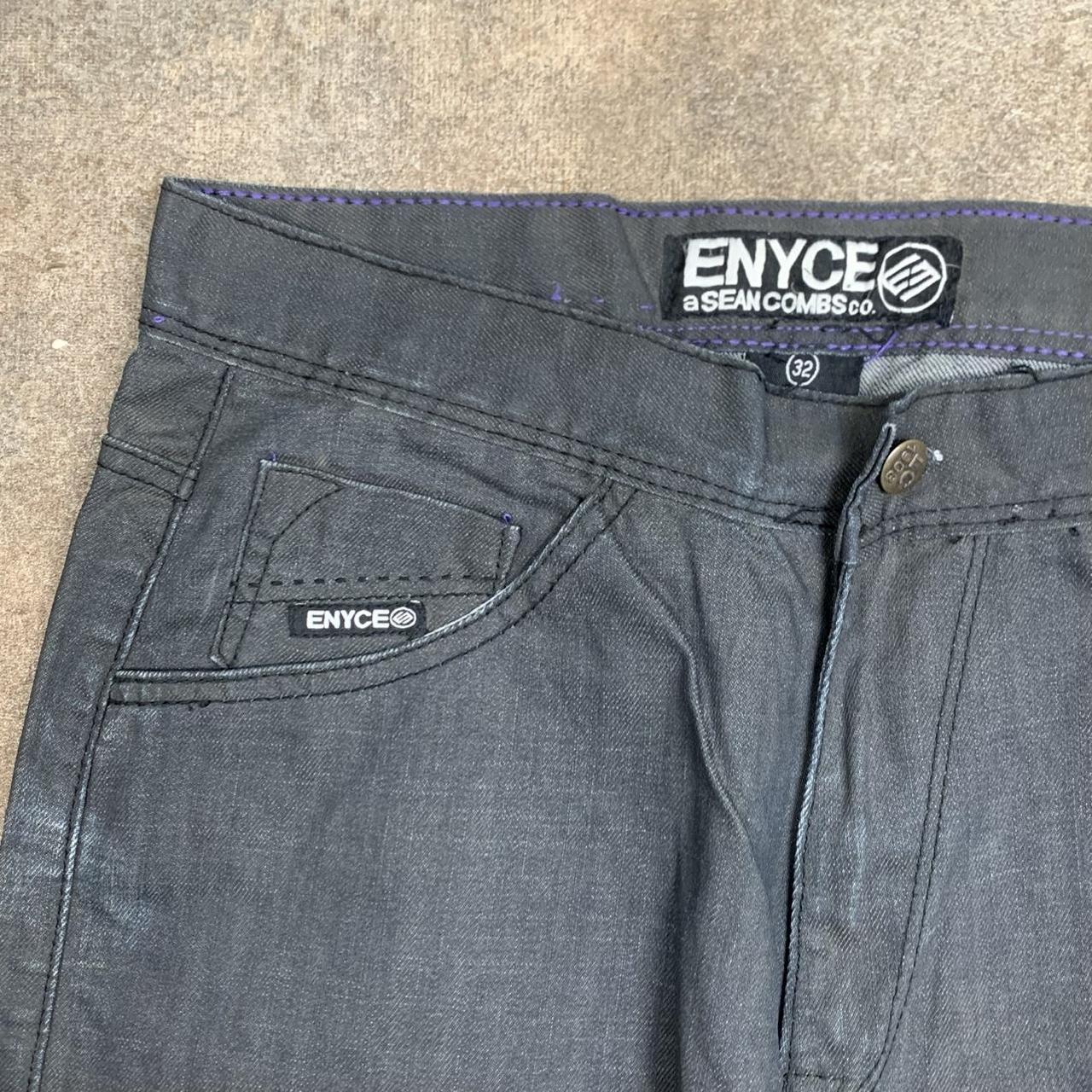 Enyce 00s graphic grey black baggy jeans