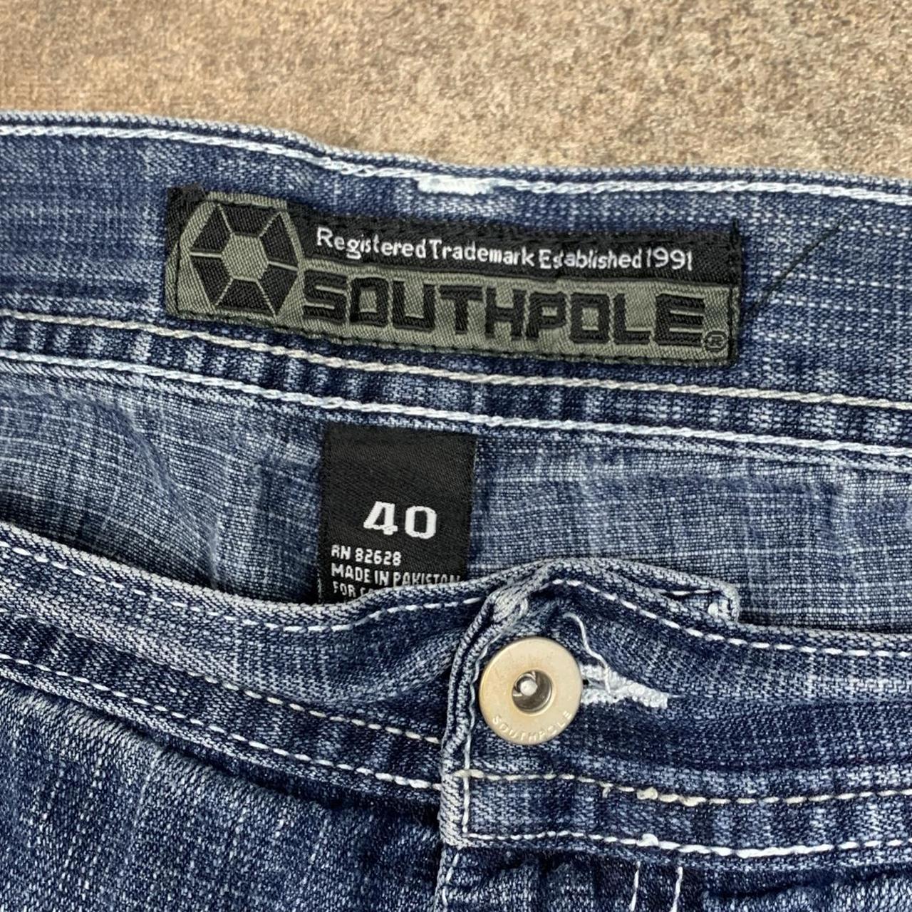 Southpole 00s baggy washed navy blue denim jeans
