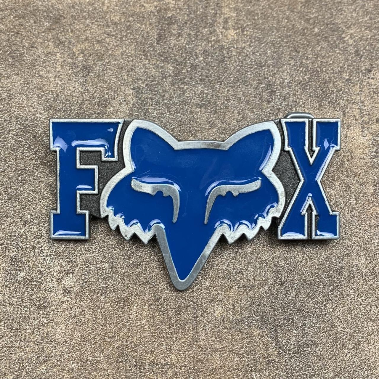 Fox Racing 00s navy silver belt buckle