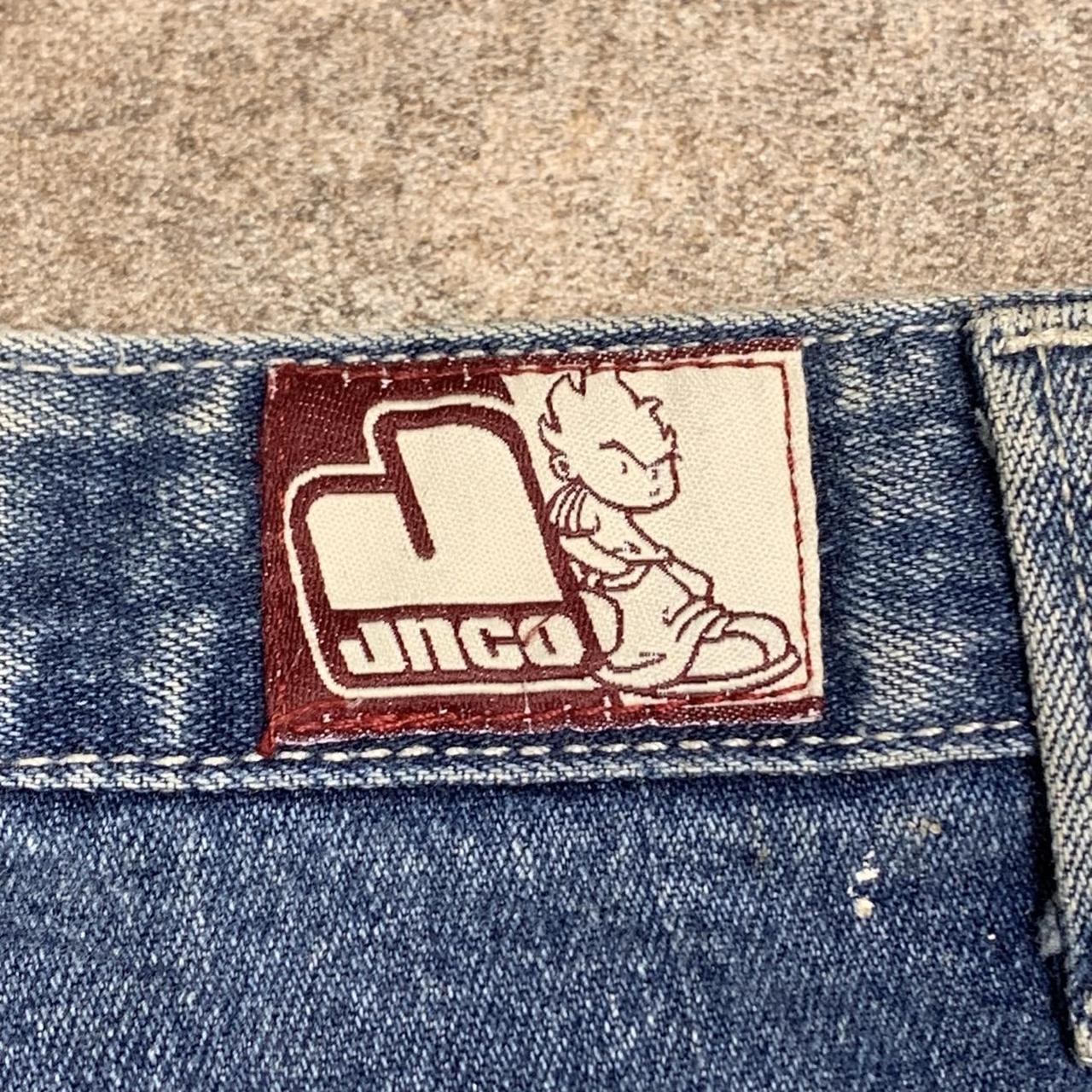 JNCO Flamehead 90s baggy graphic carpenter double knee jeans
