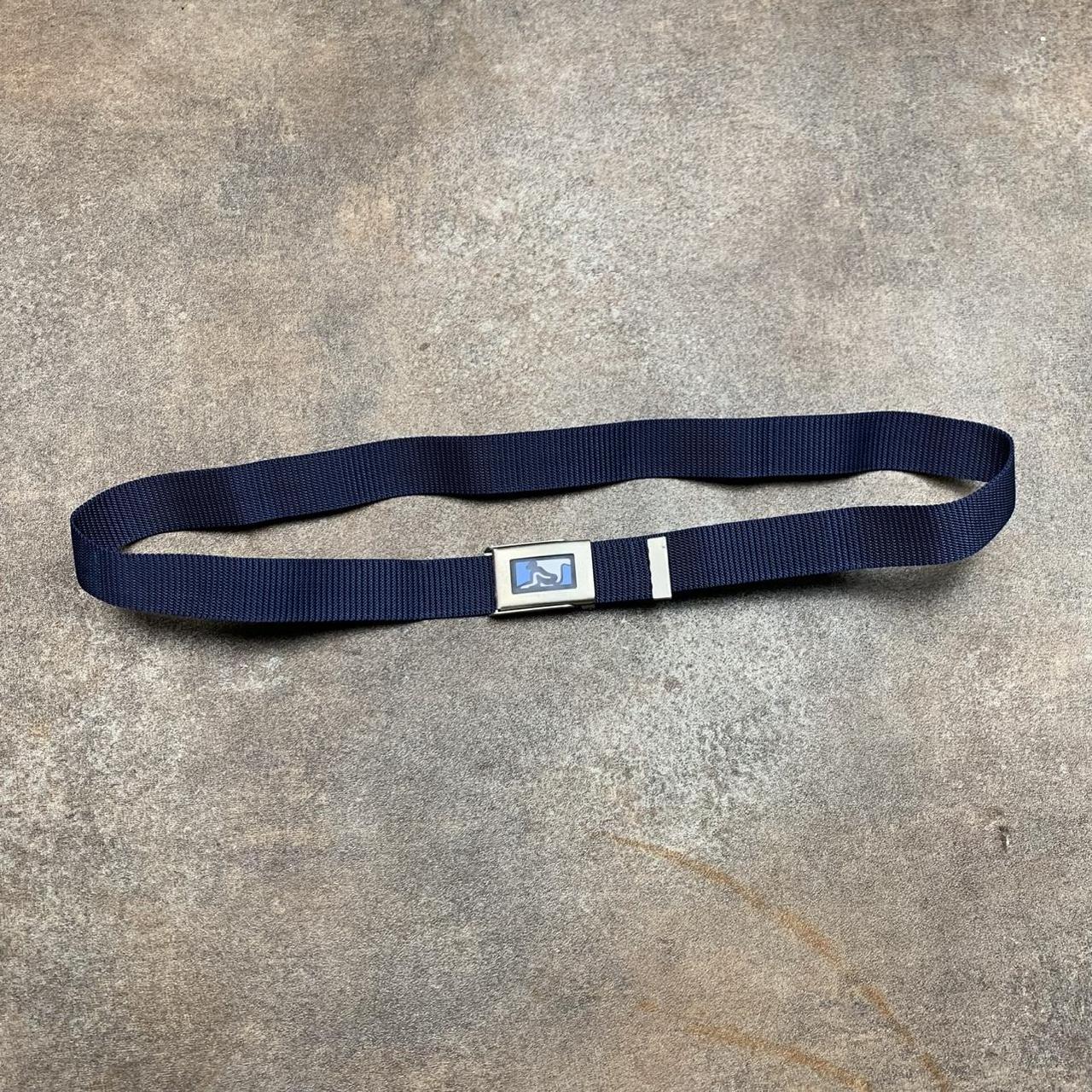 Drunknmunky 00s navy webbed buckle belt