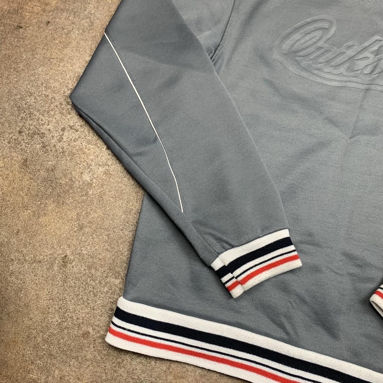 Quiksilver 90s grey graphic boxy zip jumper