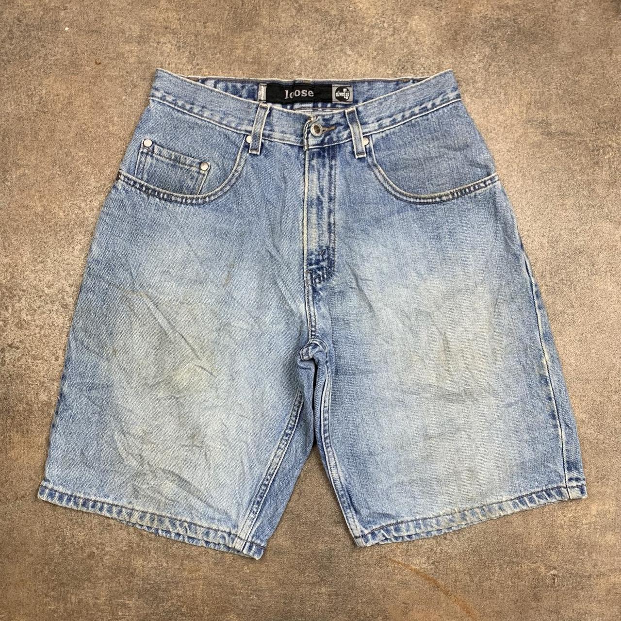 Levi’s Silvertab 00s baggy washed light blue denim jorts