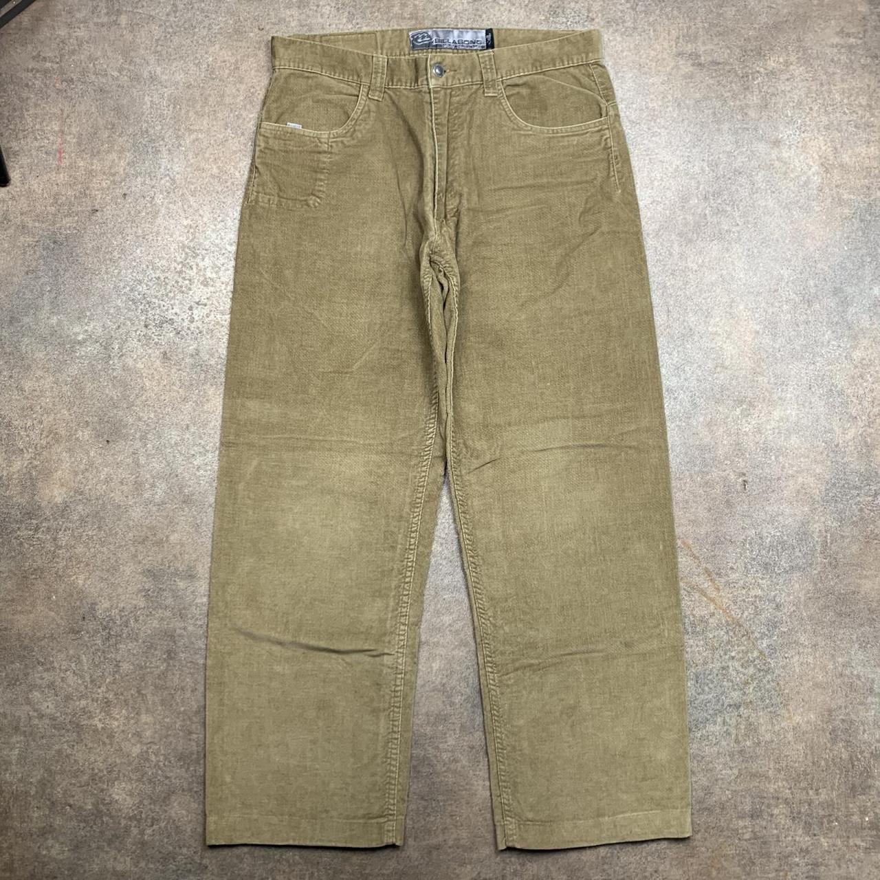 Billabong 00s baggy brown beige brushed jeans
