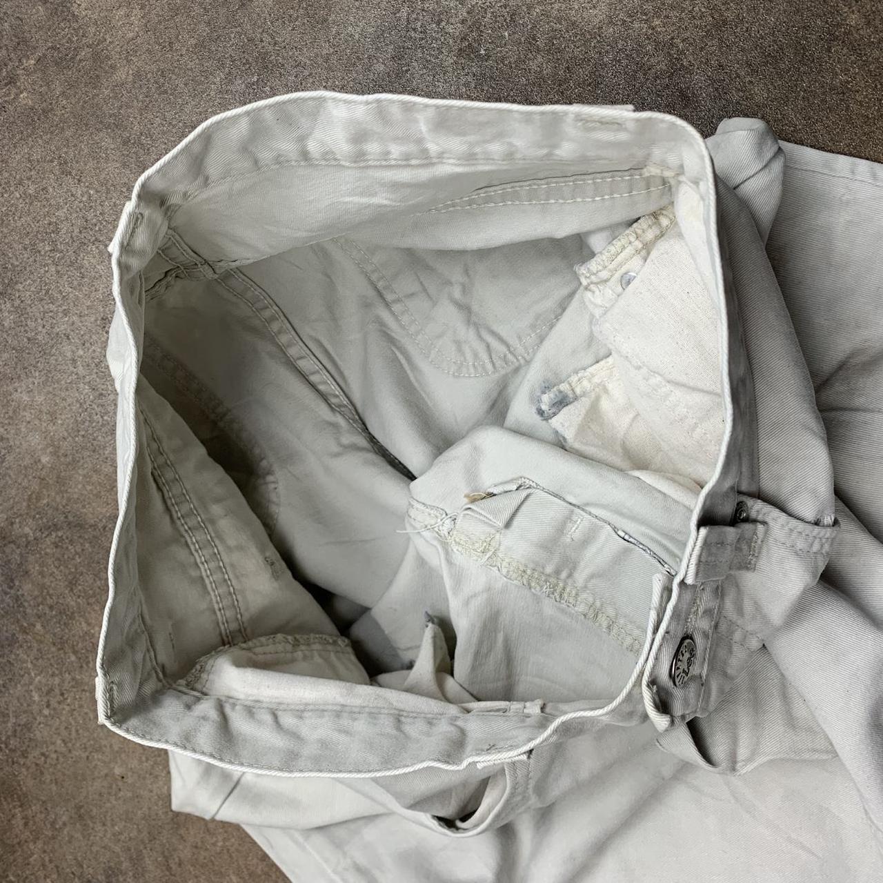 Lee Pipes 00s baggy cream white jeans
