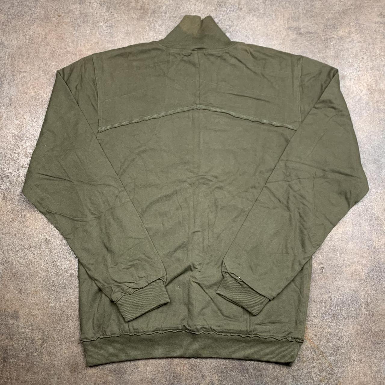 Oakley 00s khaki graphic zip jumper