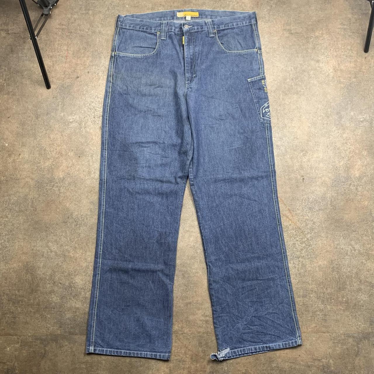Billabong 00s baggy graphic navy jeans